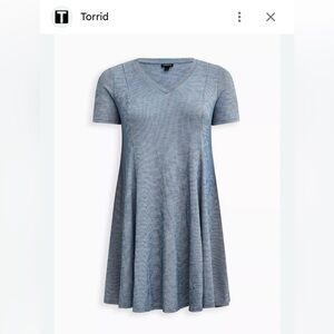 Torrid Light Blue V-Neck Top